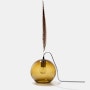 The Smoky Feather Table Lamp - 8inch, Brown Feather