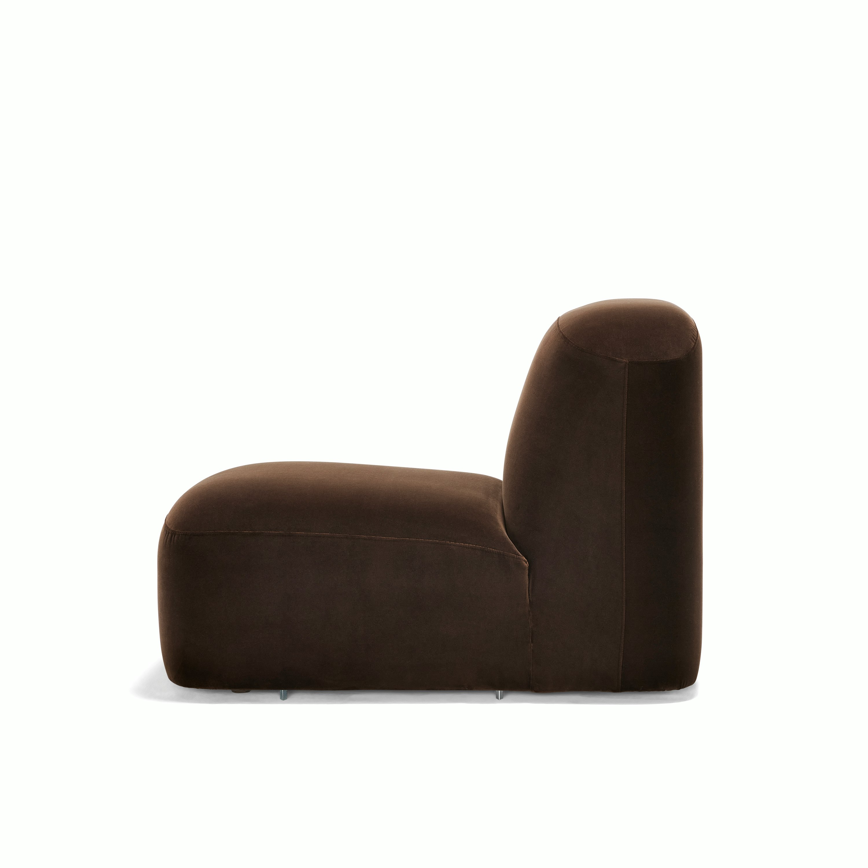 Muse Armless Single Seater, Velvet Piccolo