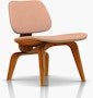 Eames Molded Plywood Lounge Chair Wood Base (LCW), Upholstered