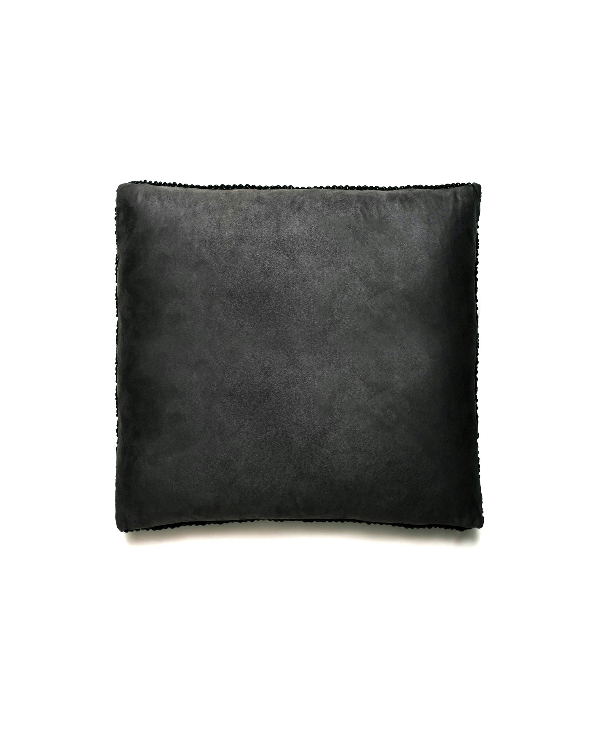 The Signature Leather Pillow - 20inch x 20inch, Slate Grey