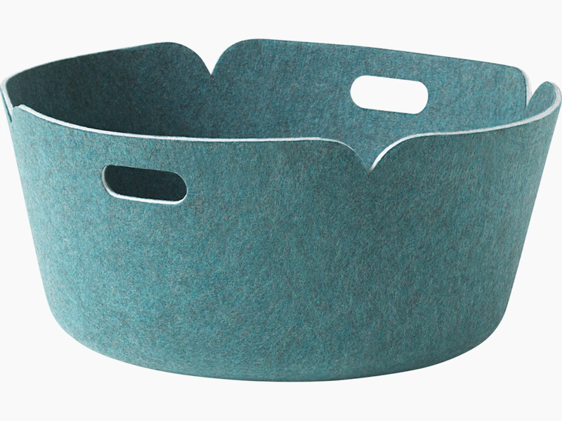 Restore round basket aqua