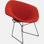 Bertoia Diamond Lounge Chair,  Full Cover