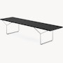 Bertoia Bench in Black and Chrome