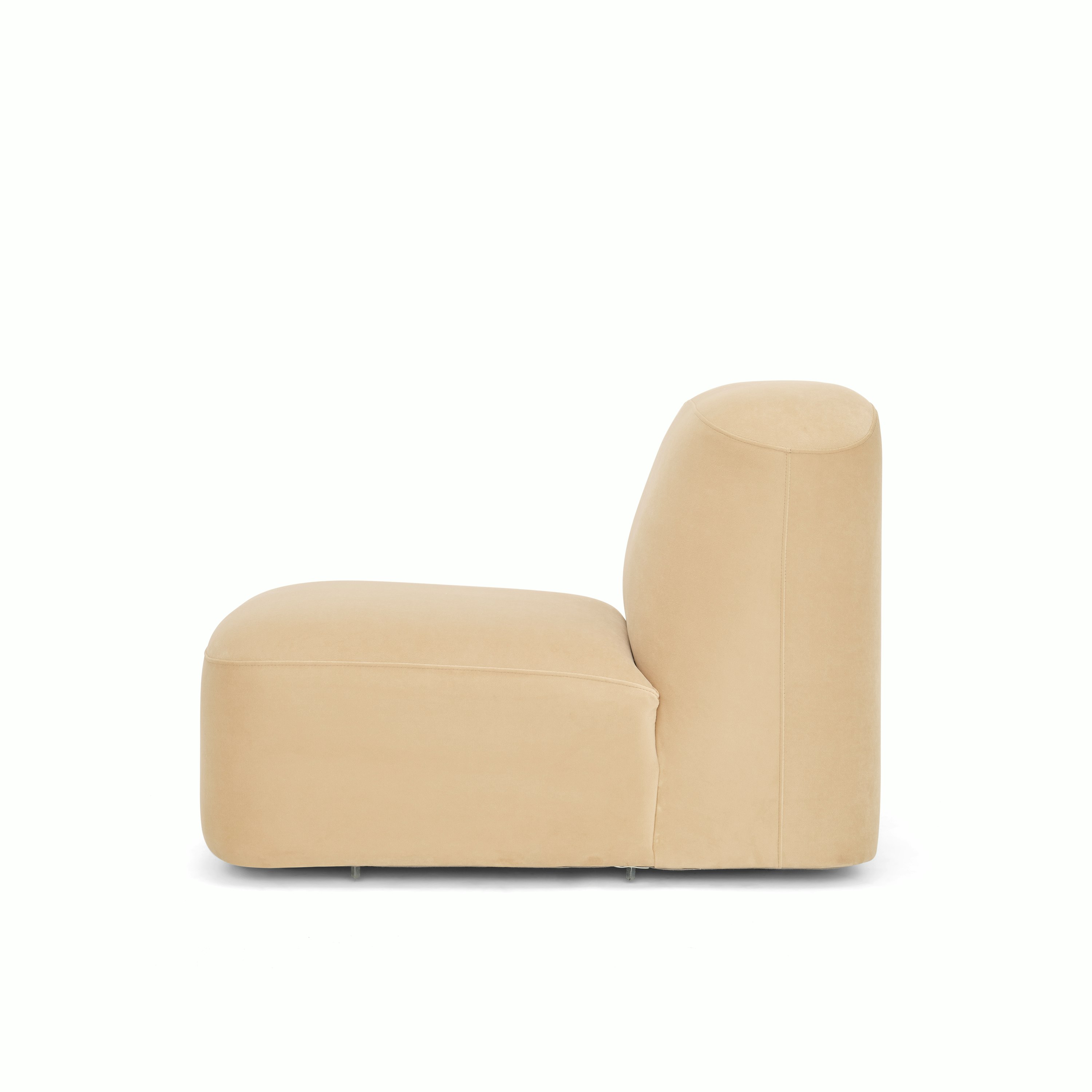 Muse Armless Single Seater, Velvet Dune