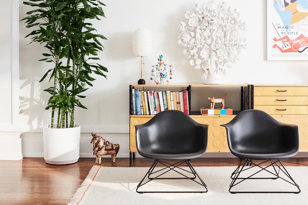 Eames Molded Plastic Low Wire Base Armchair Herman Miller Store