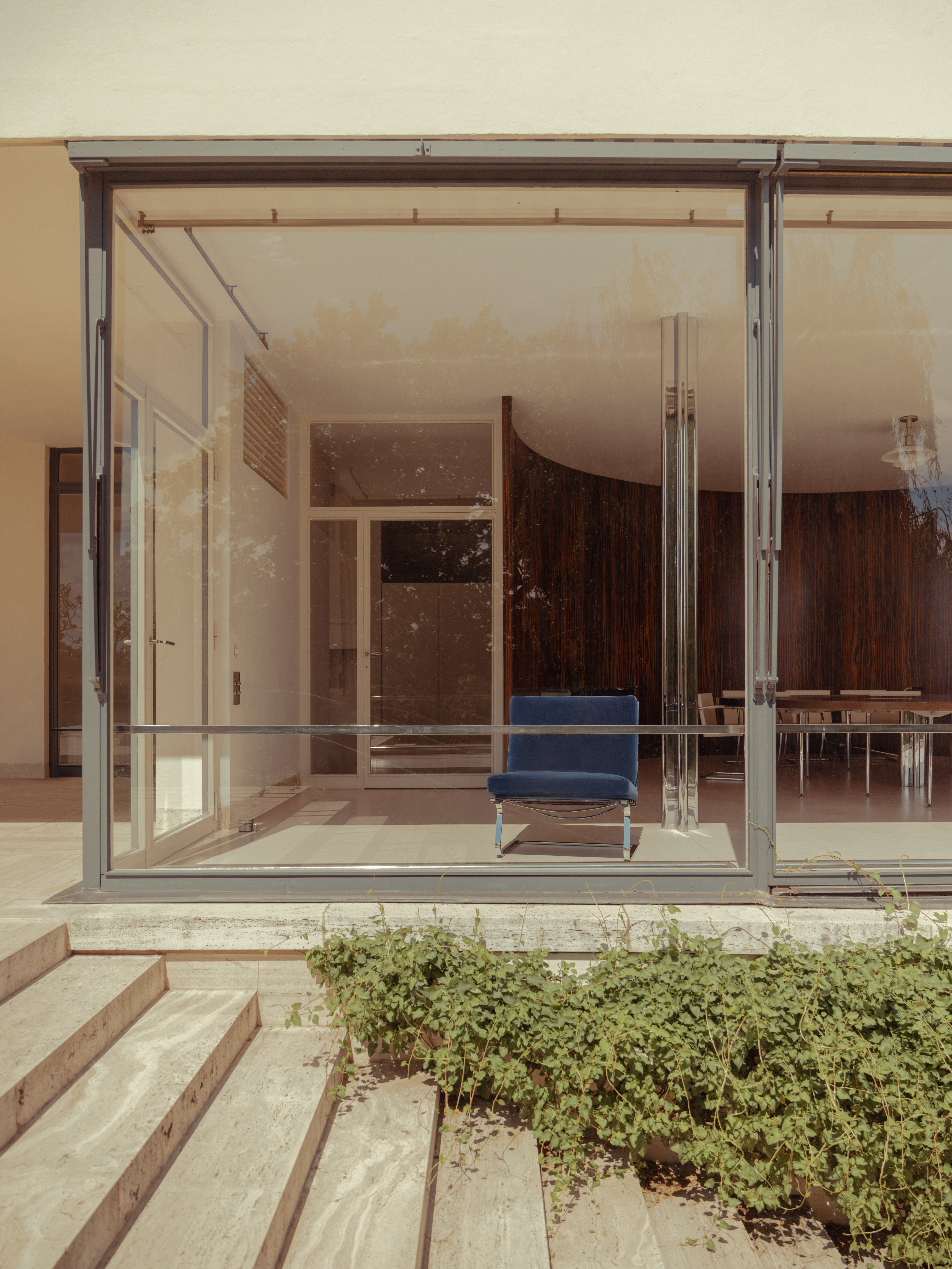 Tugendhat Chair facing the Brno vista