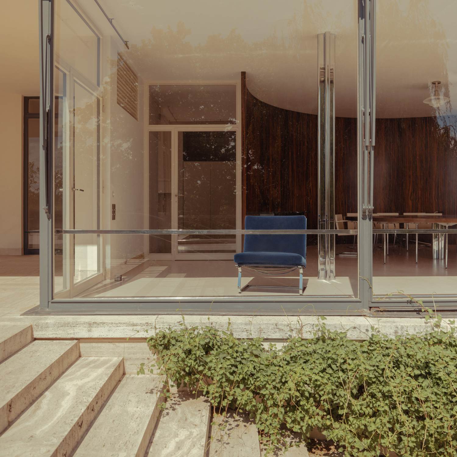 Tugendhat Chair facing the Brno vista