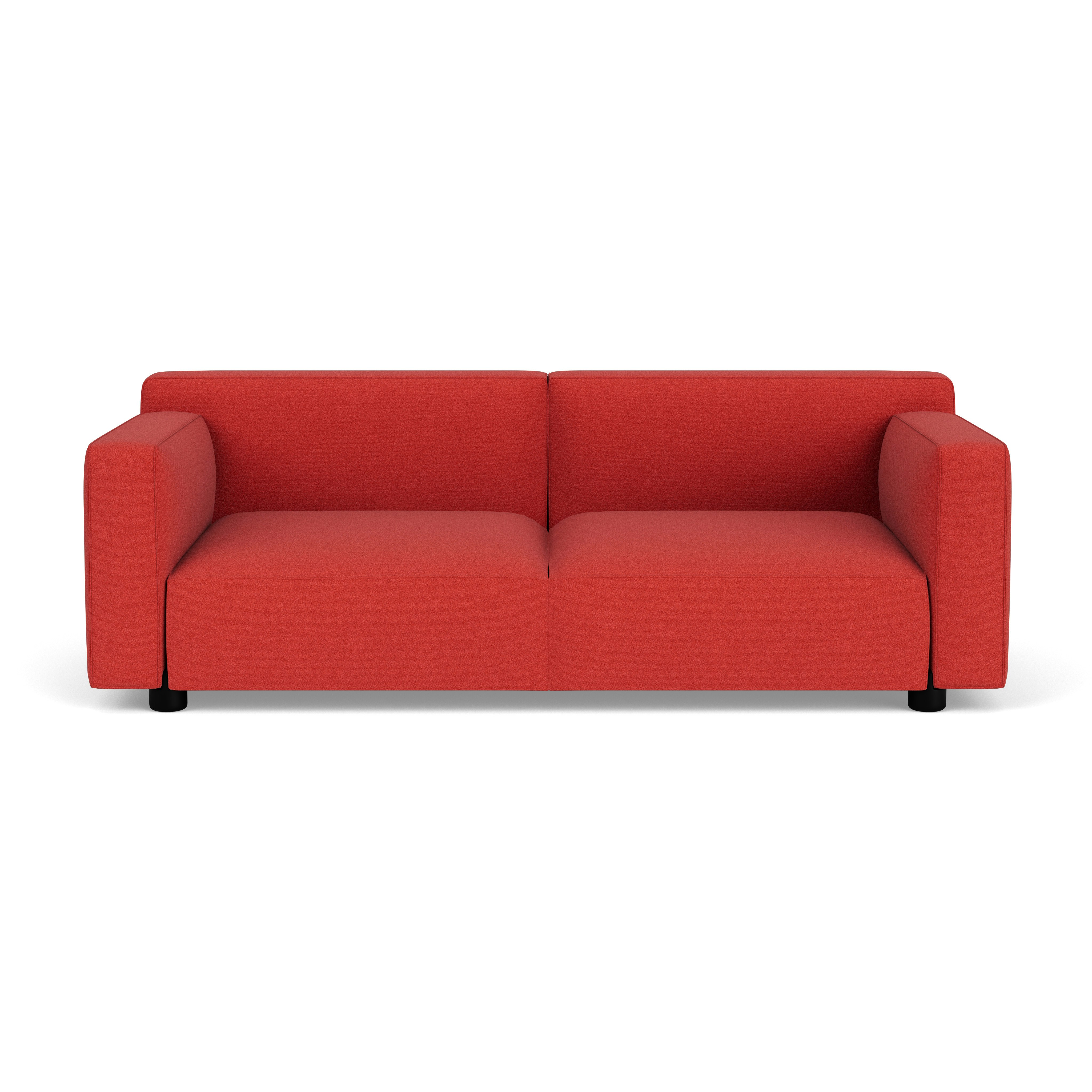 Barber Osgerby Sofa - Three Seater, Classic Boucle, Fiery, Jet Black