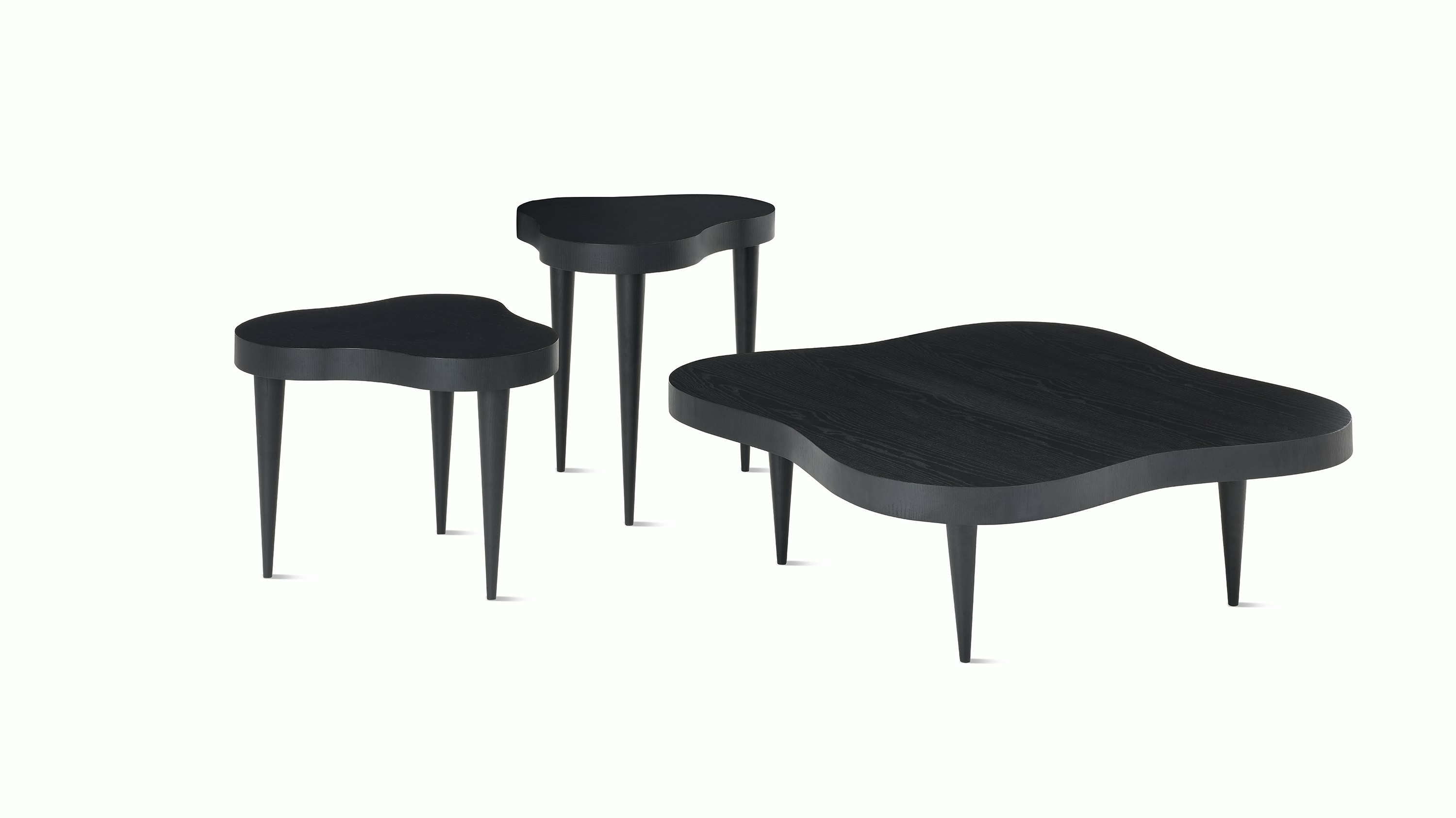 Rohde Paldao coffee and side table in ebony front view