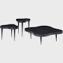 Rohde Paldao coffee and side table in ebony front view