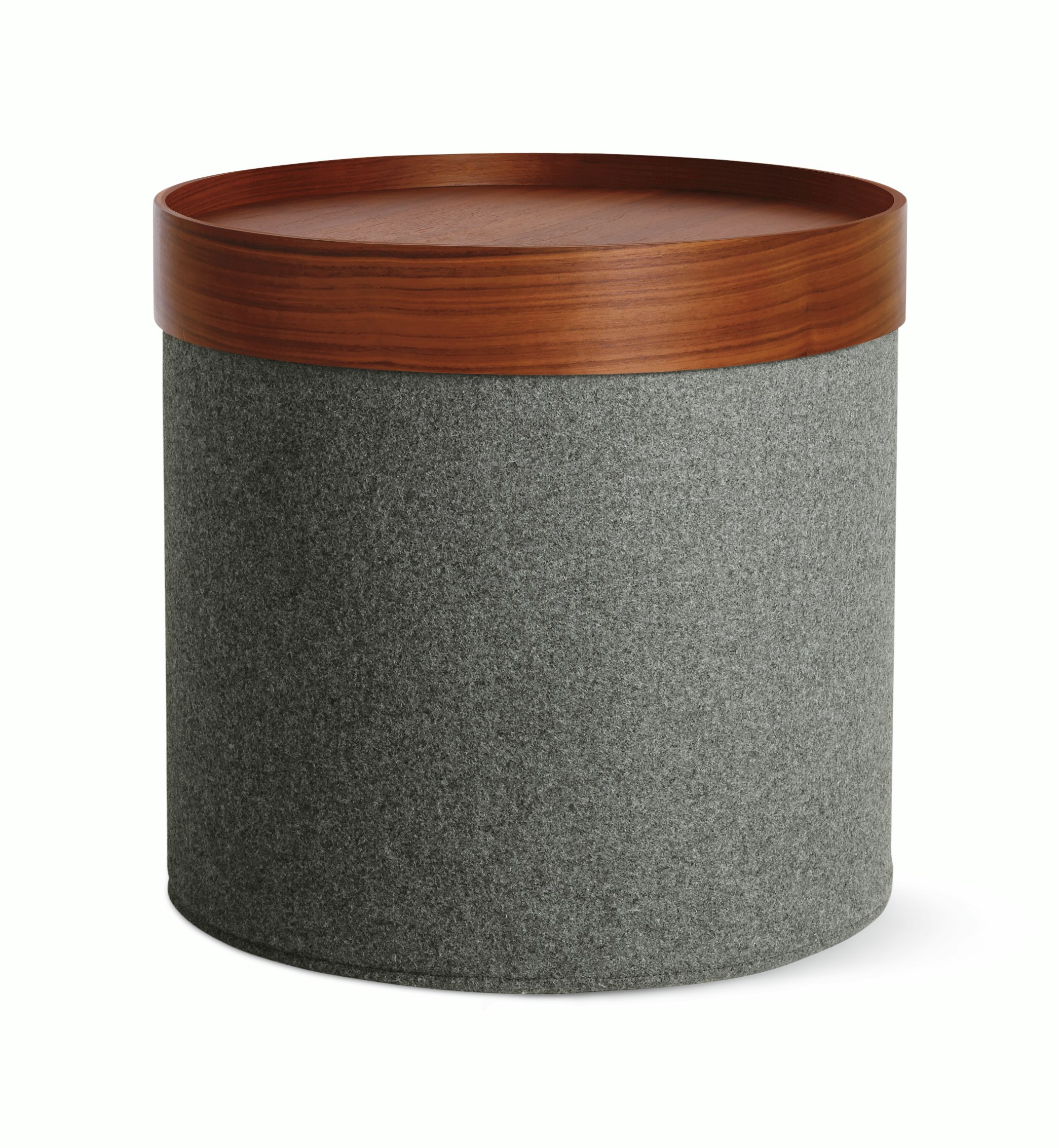 Drum Pouf Tray, High