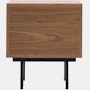 Elemental Bedside Table - walnut