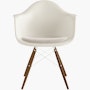 Eames Molded Plastic Armchair with Seat Pad Eames Molded Plastic Armchair with Seat Pad