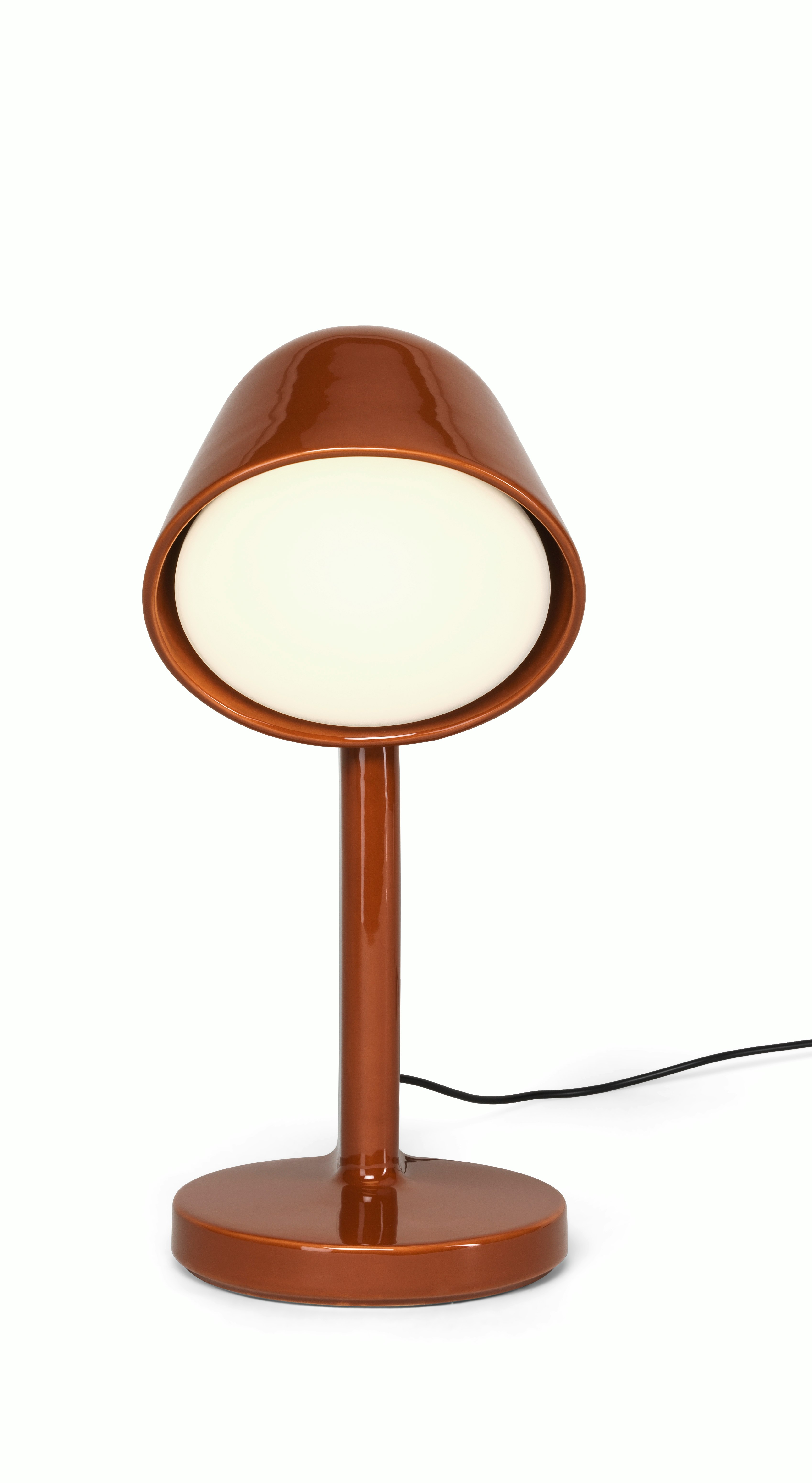 Ceramique Table Lamp - Down, Ceramic, Red