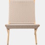 Cuba Outdoor Lounge Chair in Sesame