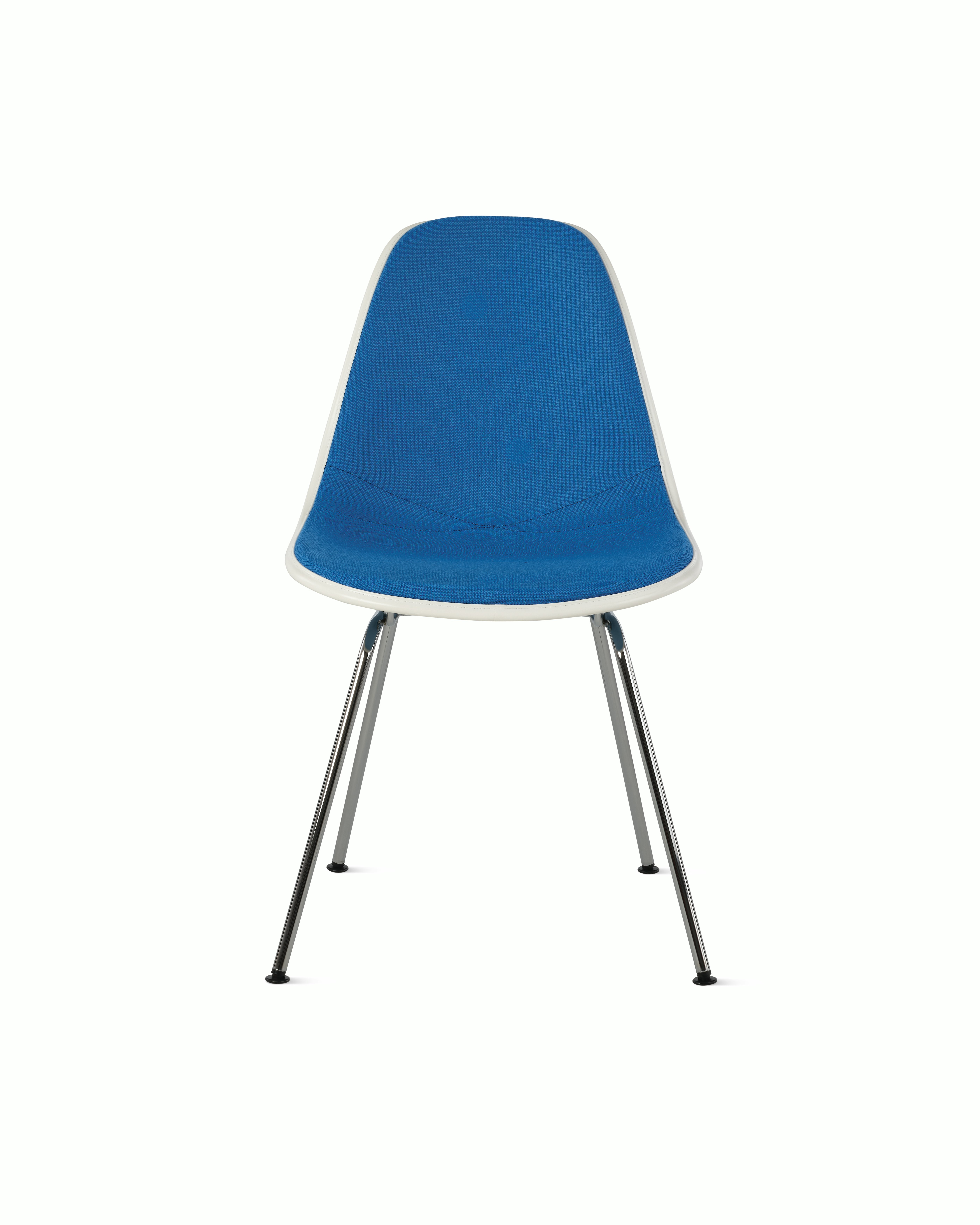 Eames Upholstered Molded Plastic Side Chair