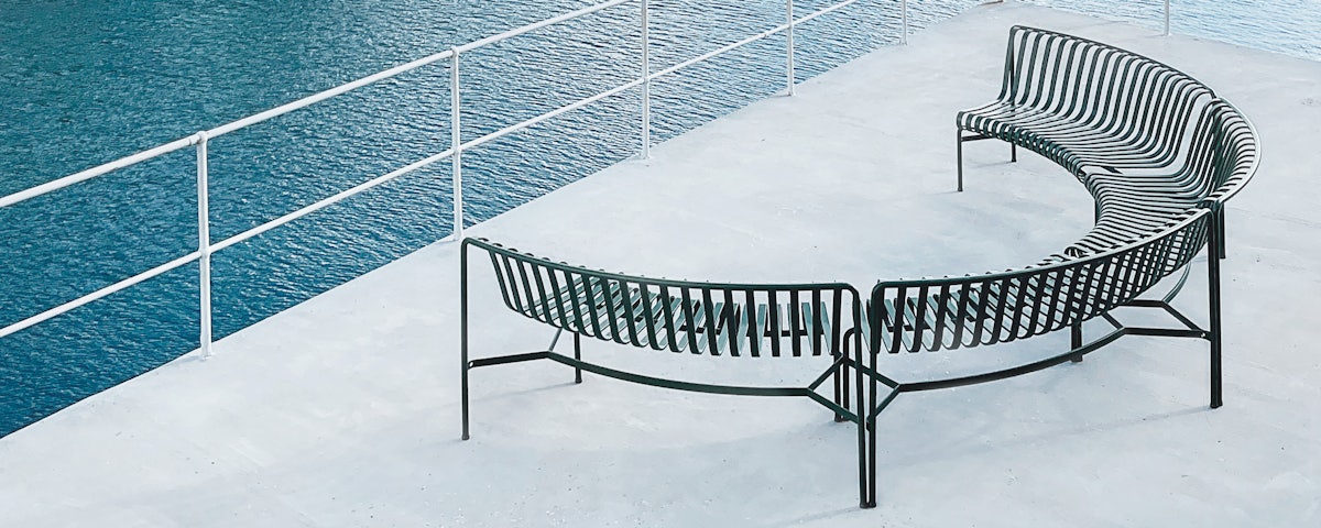 Palissade Park Dining Benches, Set of 2