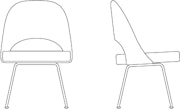 Side Chair - Metal Legs