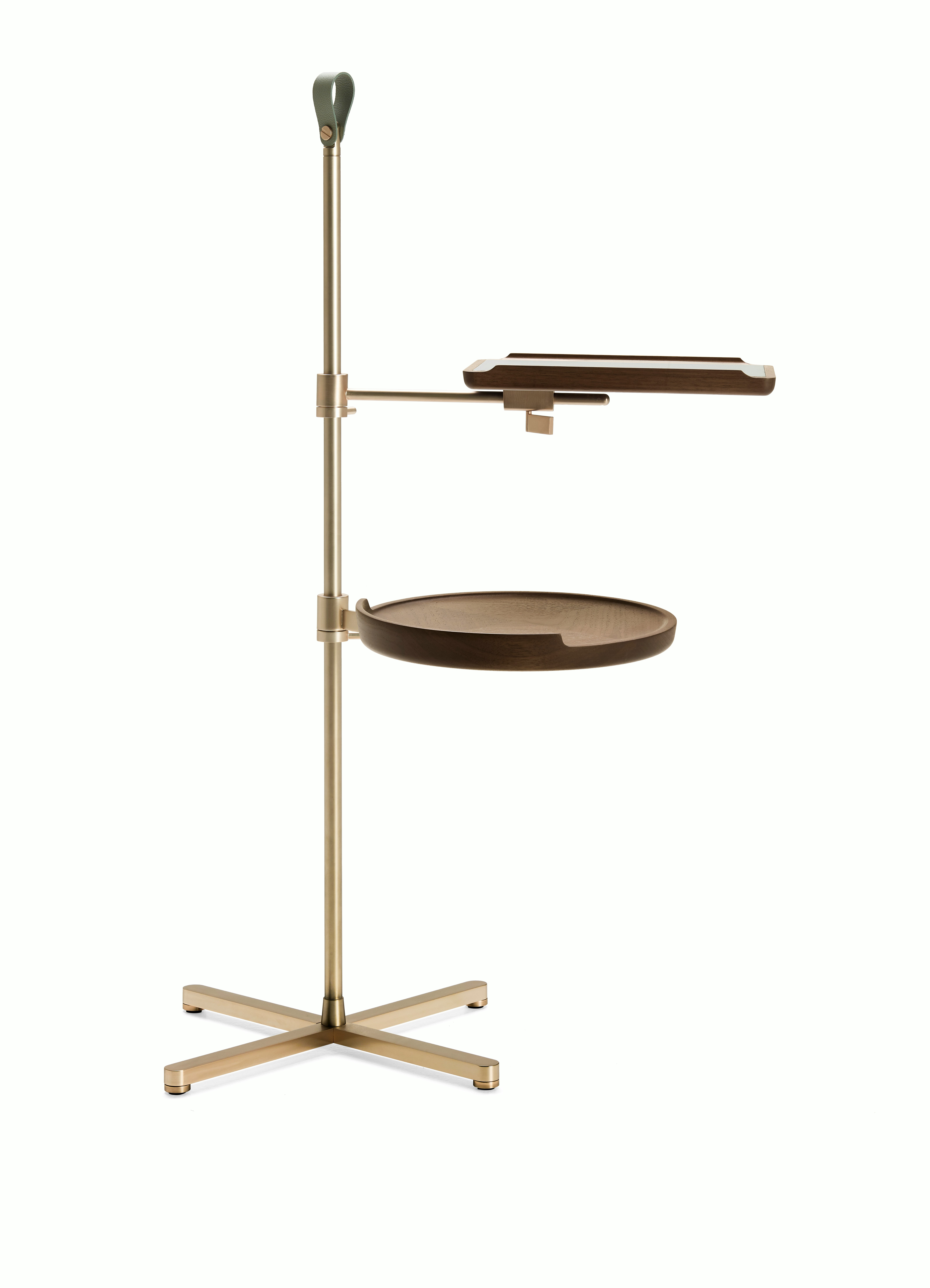 Galimede Library Stand in Walnut