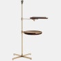 Galimede Library Stand in Walnut