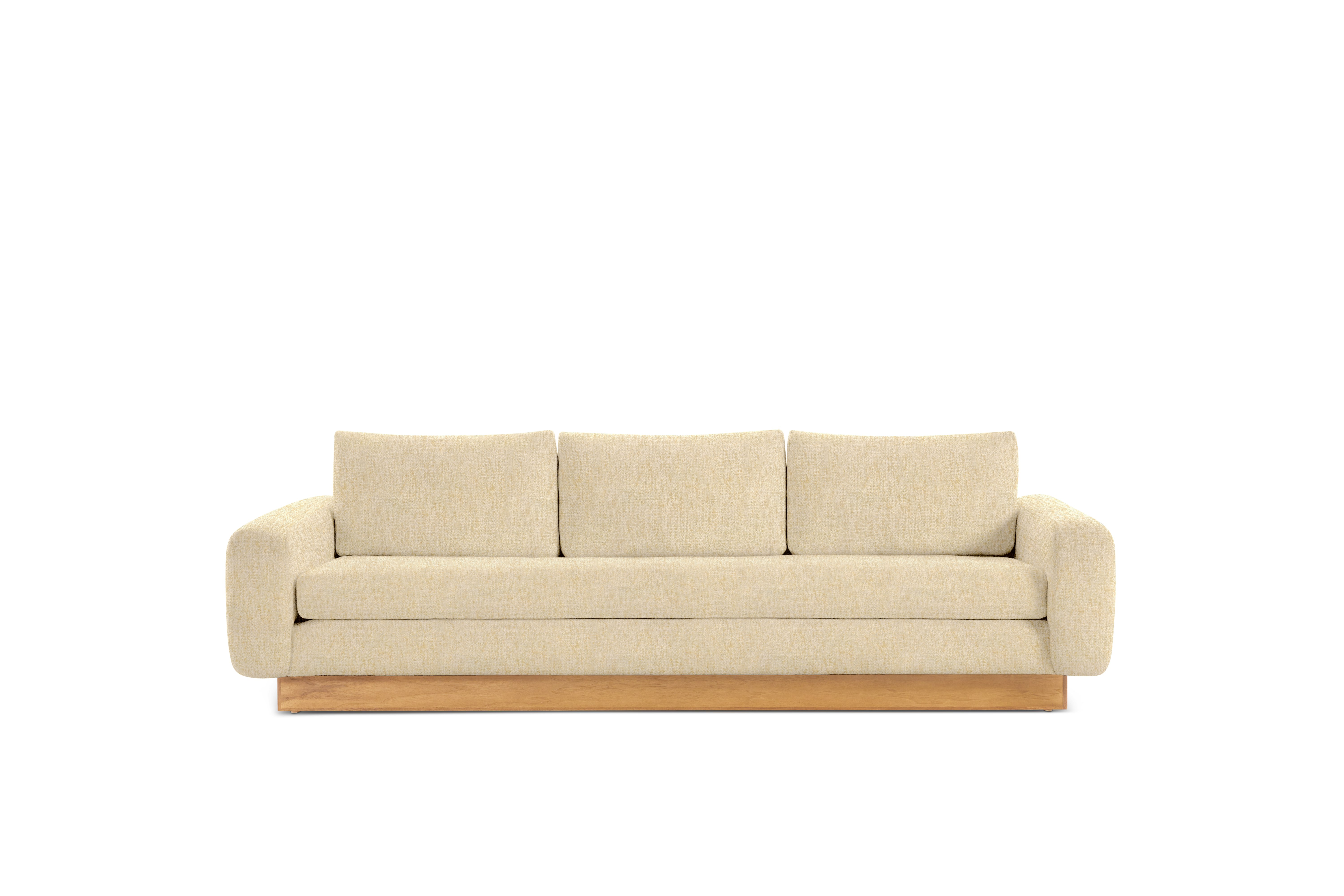 Mesa Sofa - Novato,  Parchment,  Oak