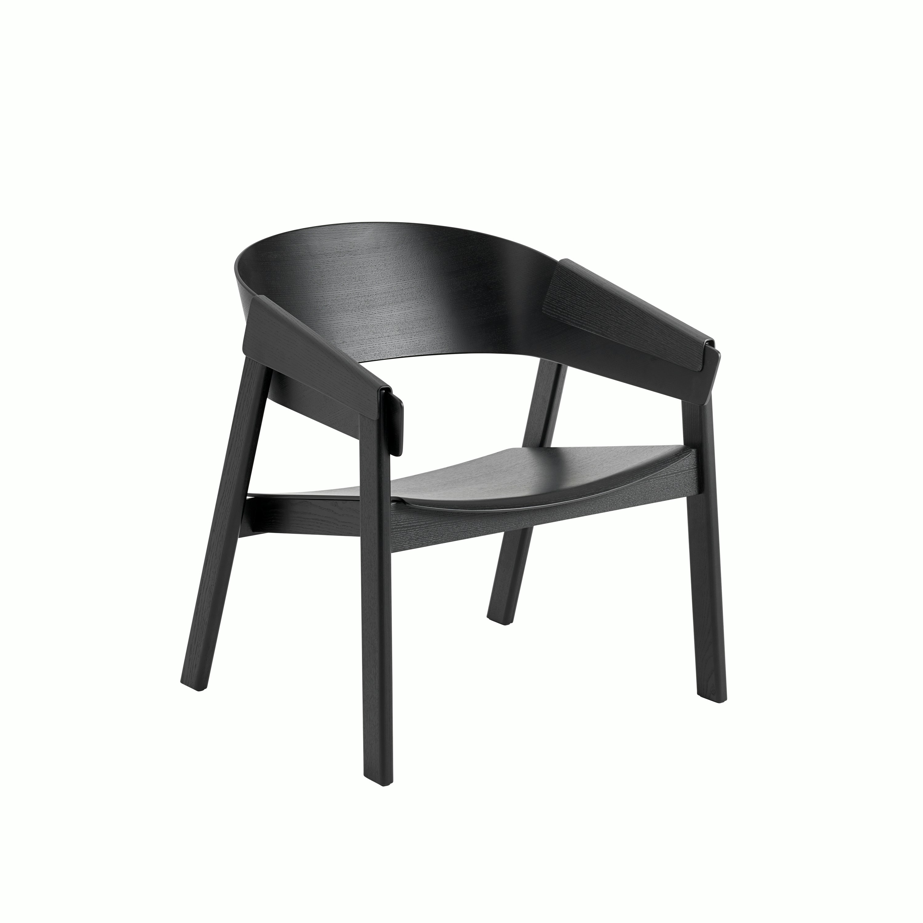 Cover lounge chair black Muuto