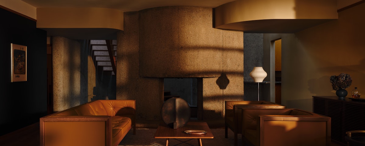 Nelson Pear Lotus Floor Lamp