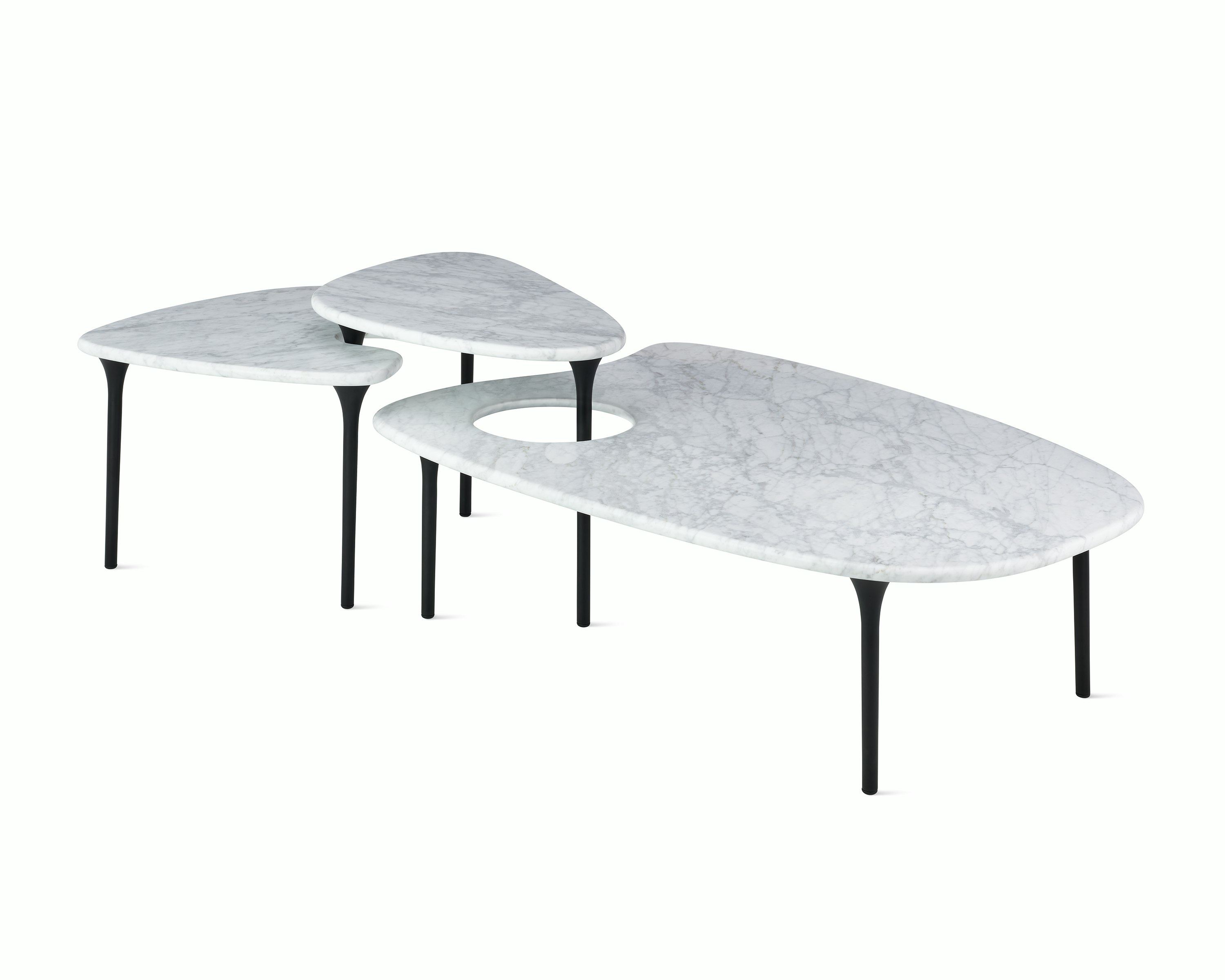 Cyclade Table, Family in marble