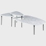 Cyclade Table, Family in marble