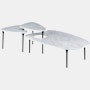 Cyclade Table, Family in marble