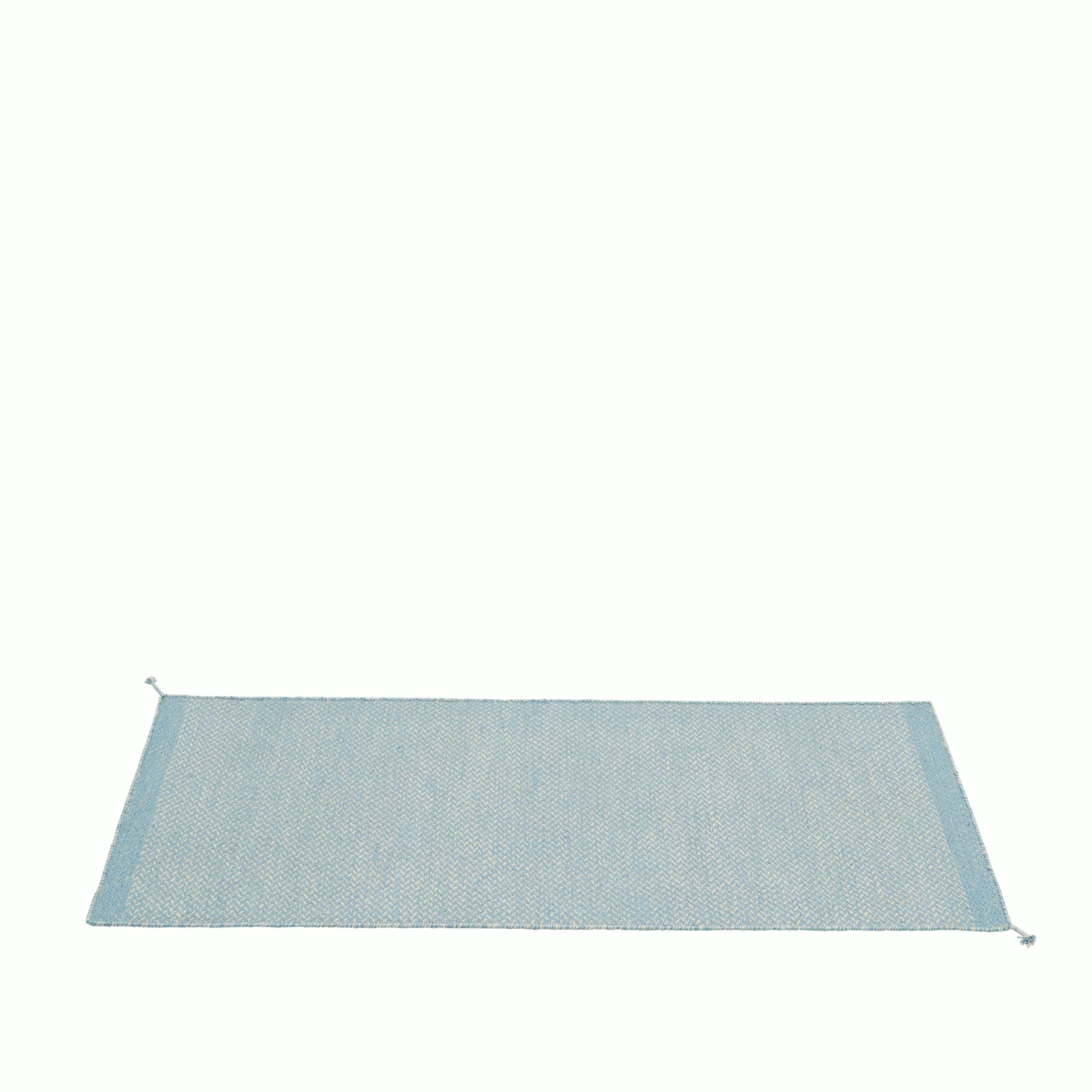 Ply rug recycled polyster 85x140 black white