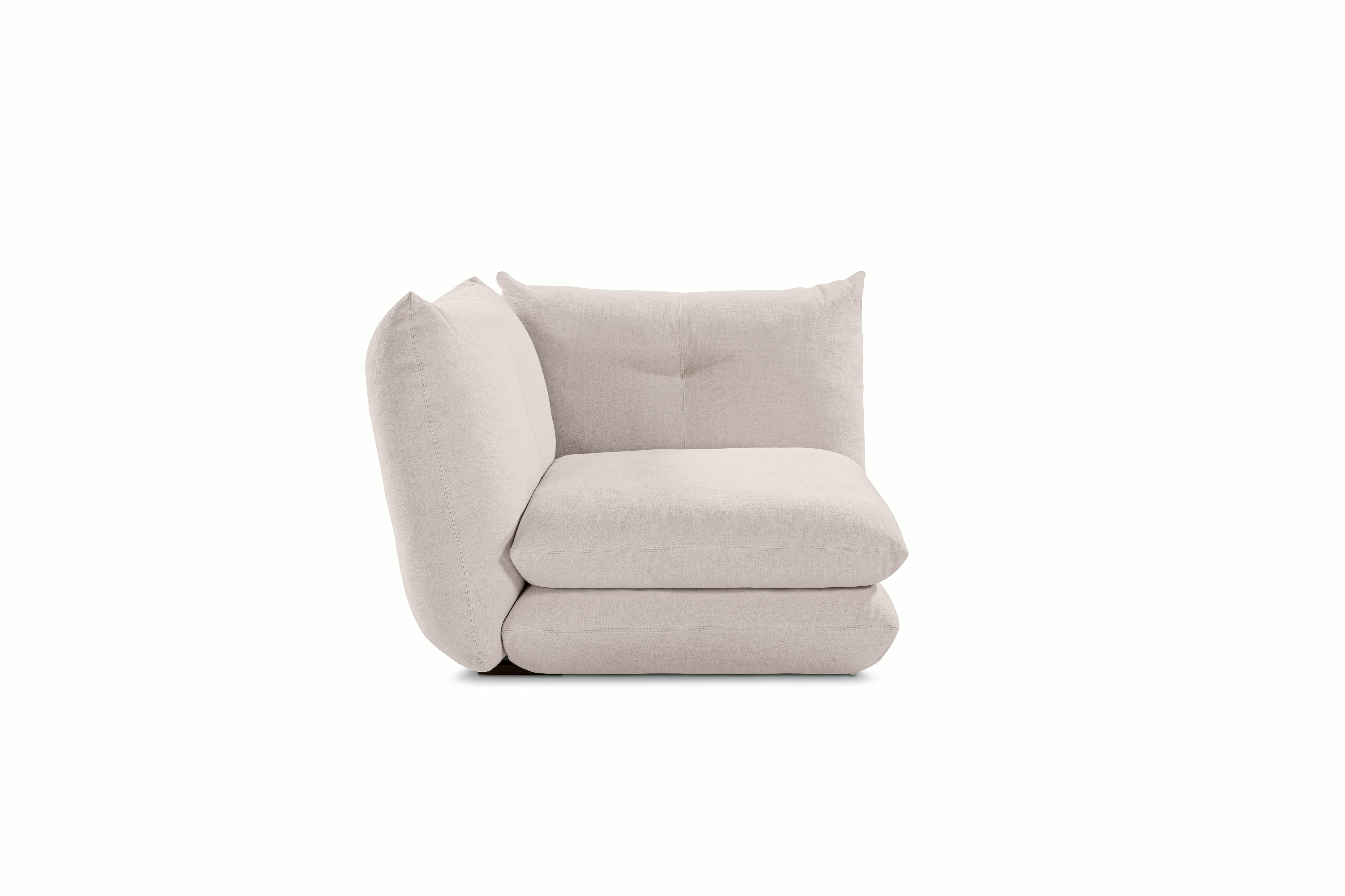 Perron Pillo End Seat Module -  Left Standard or Deep in Haven Sand