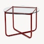 MR Table - Glass, Black MR Table - Glass, Dark Red