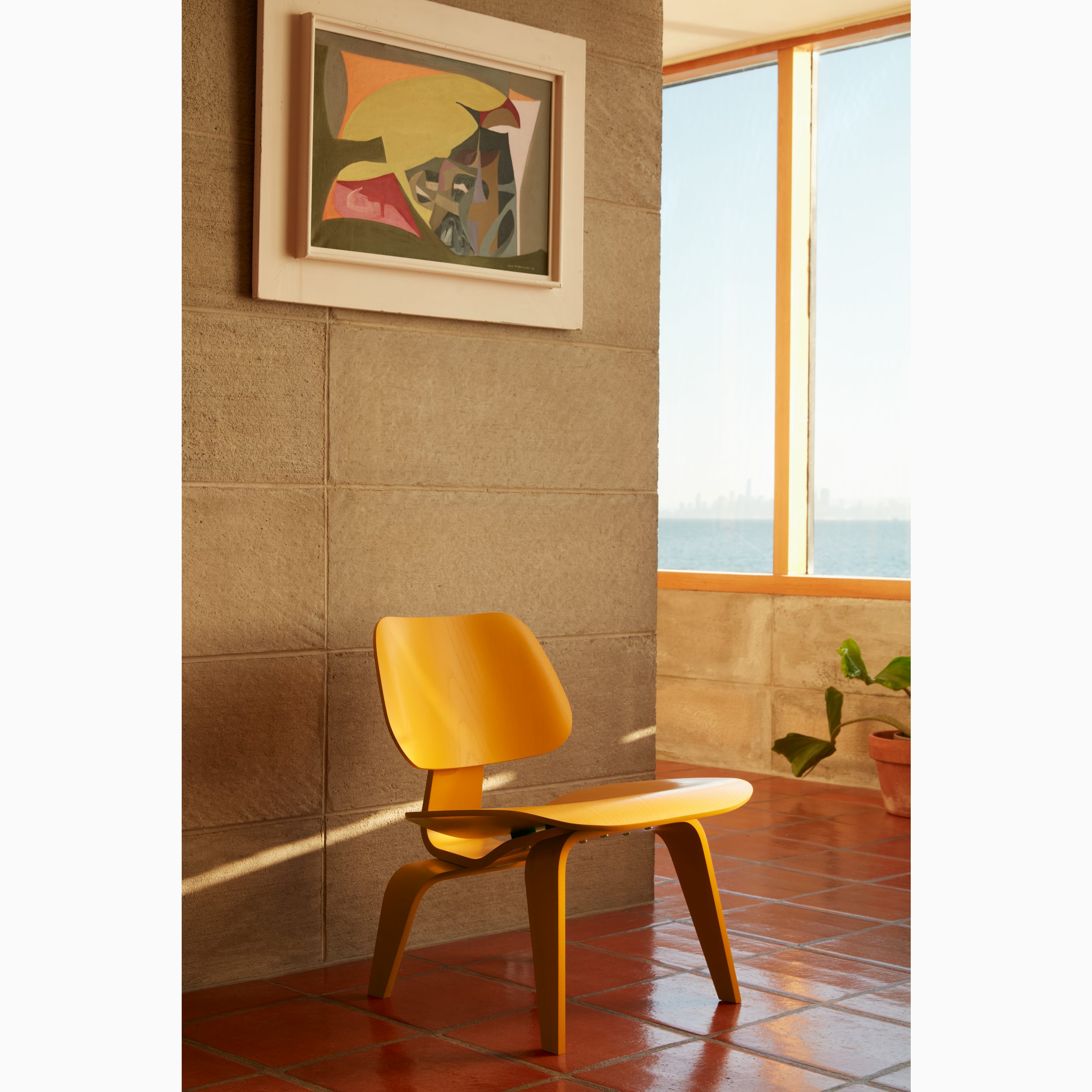 Herman Miller / LCW イームズ Eames Molded Plywood Lounge Chair Wood Base (LCW), Non