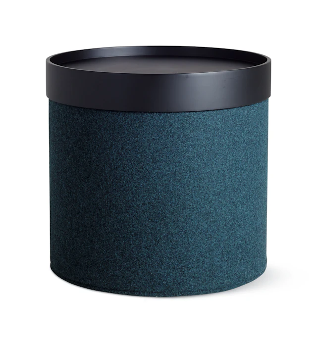 Drum Pouf Tray, High