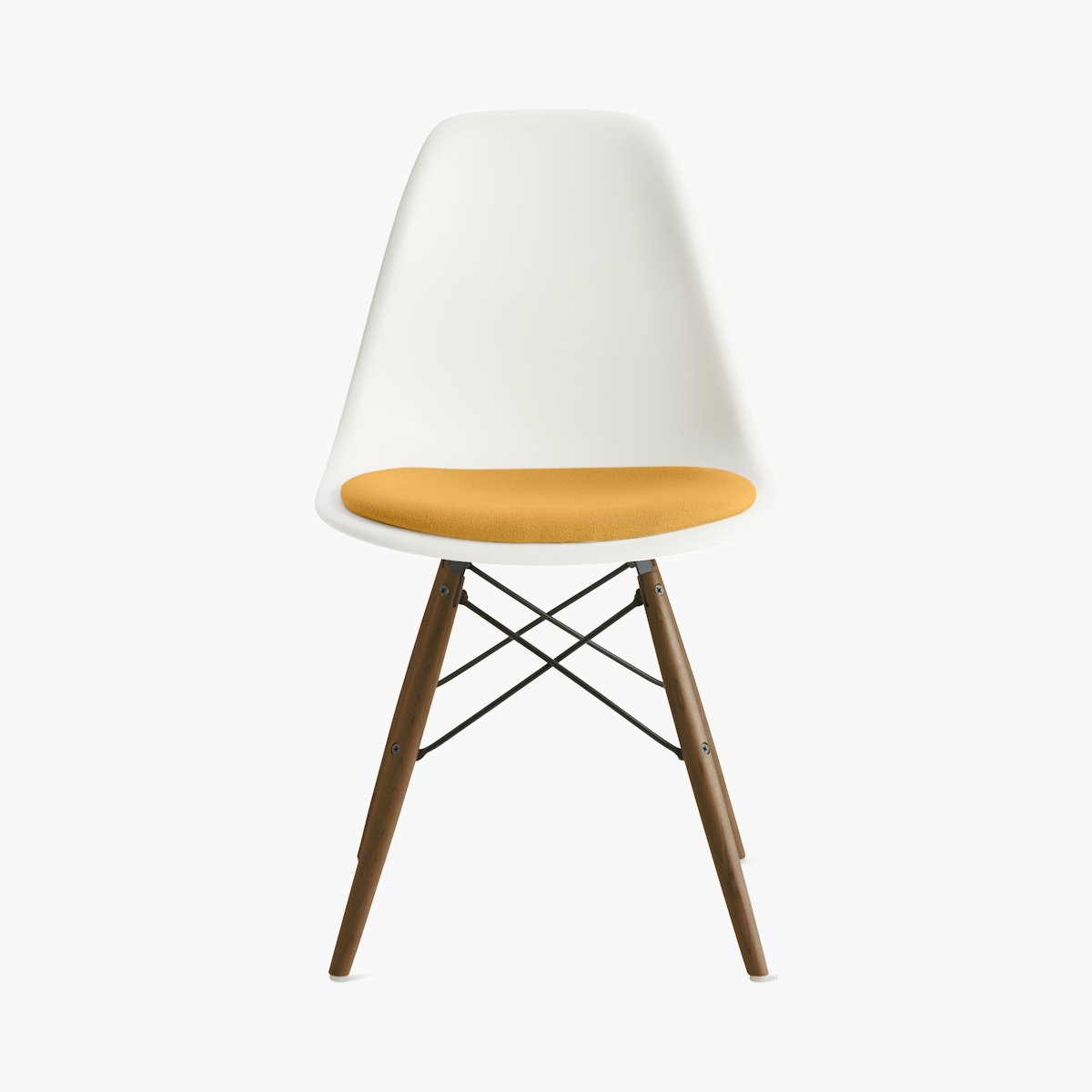 Eames Molded Plastic Side Chair with Seat Pad