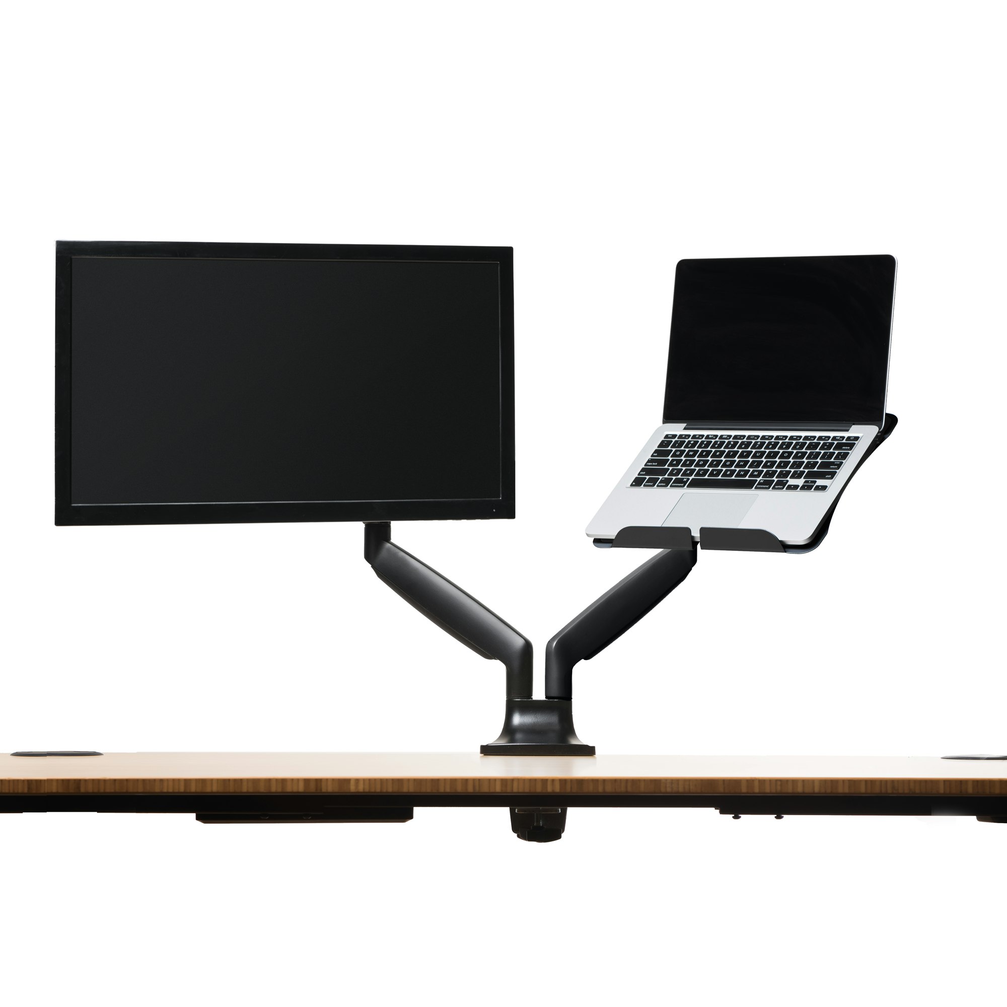 Jarvis Dual Monitor Arm with Laptop Tray