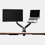 Jarvis Dual Monitor Arm with Laptop Tray