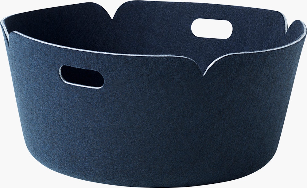 Restore round basket midnight blue