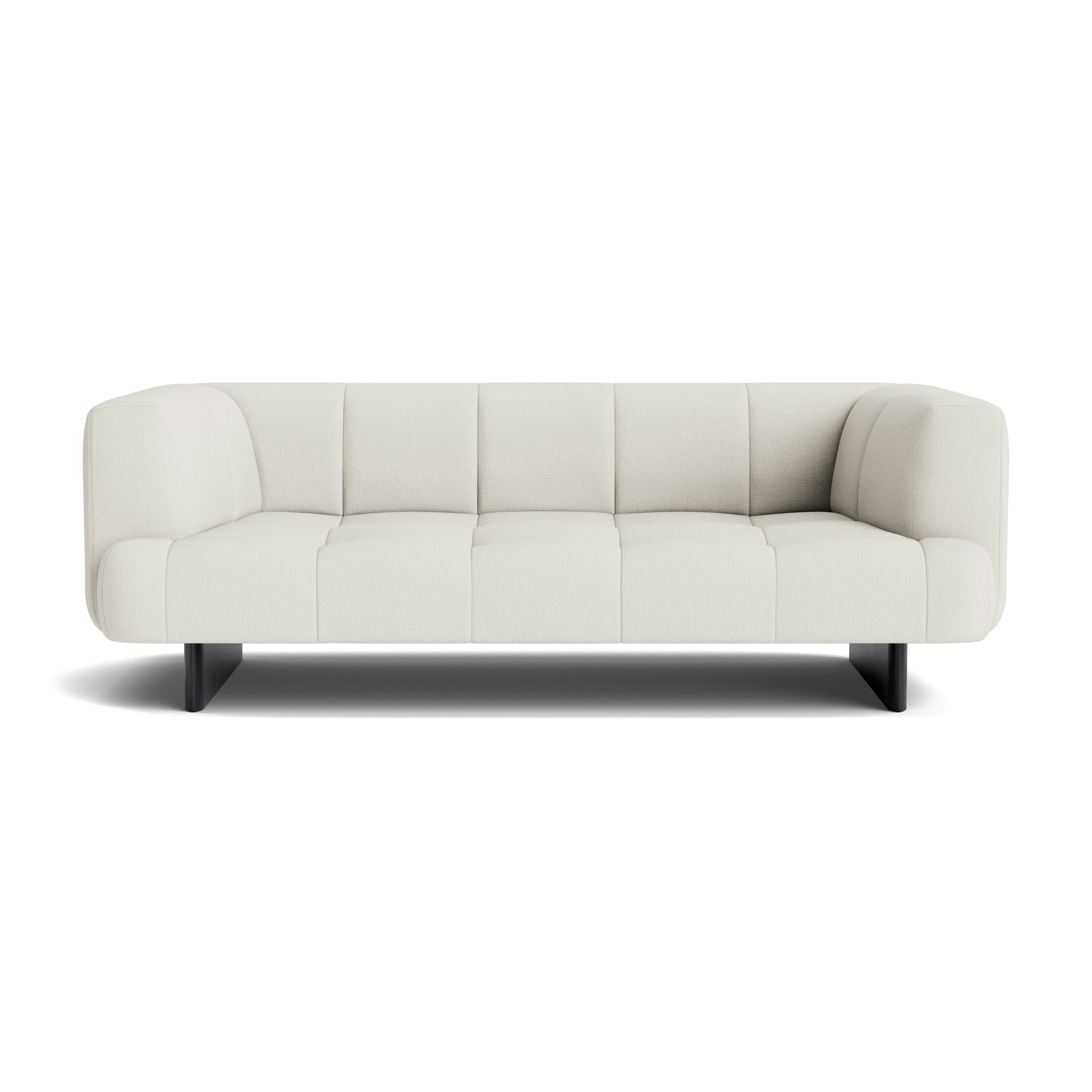 Quilton Lift Sofa - 2-Seat Sofa, Metaphor, Moonflower, Black Lacquered Oak