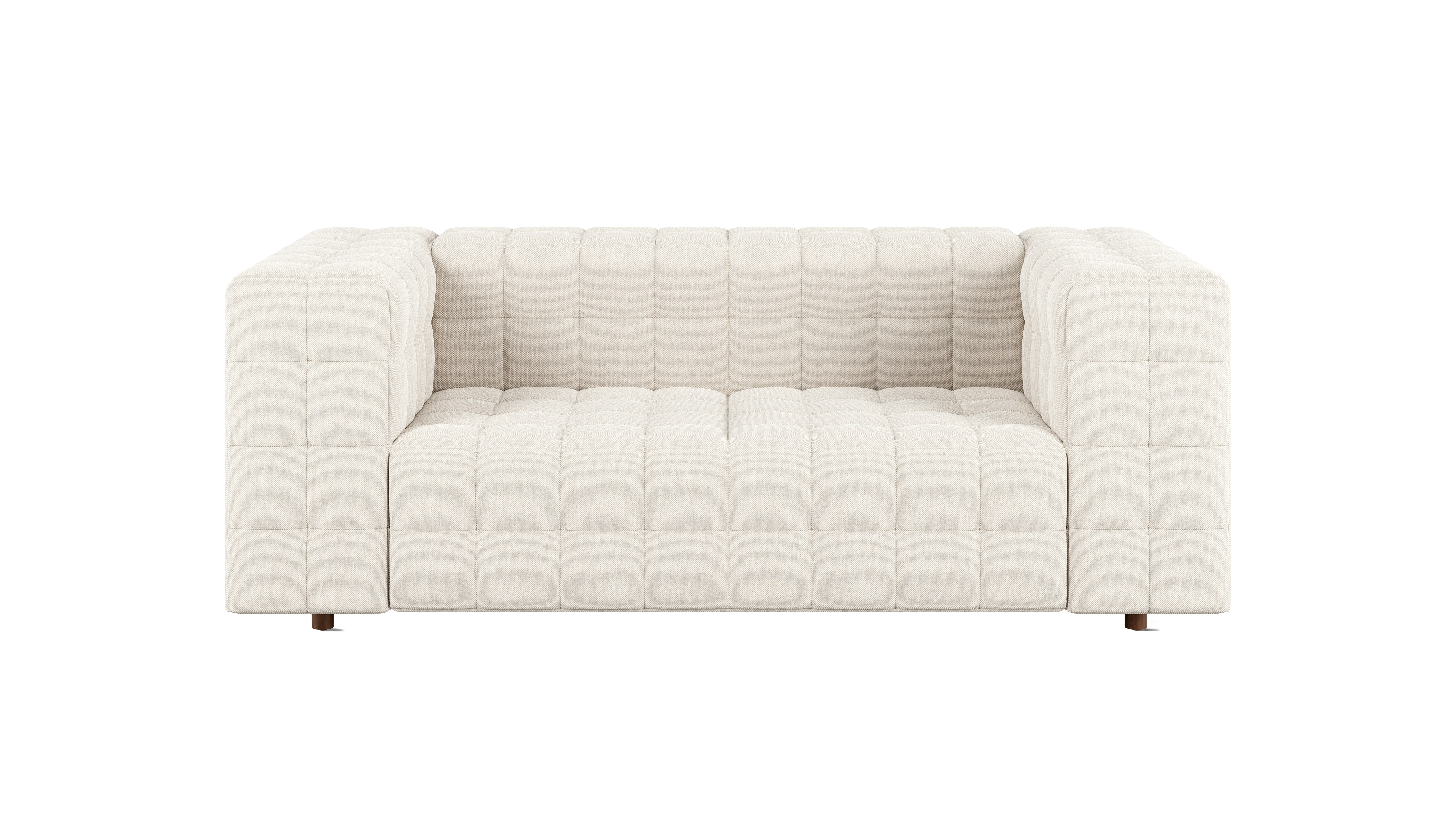 Rapport Sofa 2 Seater in Mode Clavicle with Walnut Legs