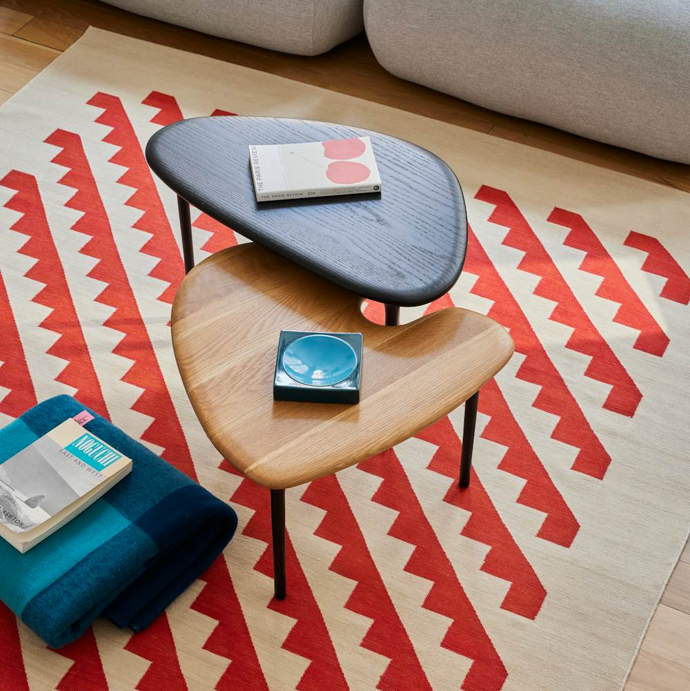 Cyclade Tables and Girard Steps Rug