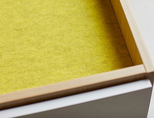 Anchor PET Liner Accessory, Goldmound anchor tray top liner PET felt mobile pedestal accessory personal storage organization goldmound yellow