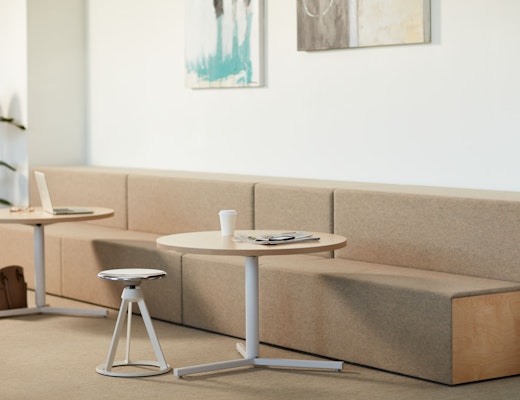 Rockwell Unscripted Covered Steps Rockwell unscripted steps piton stool antenna y-base table essentials inviting ideation
