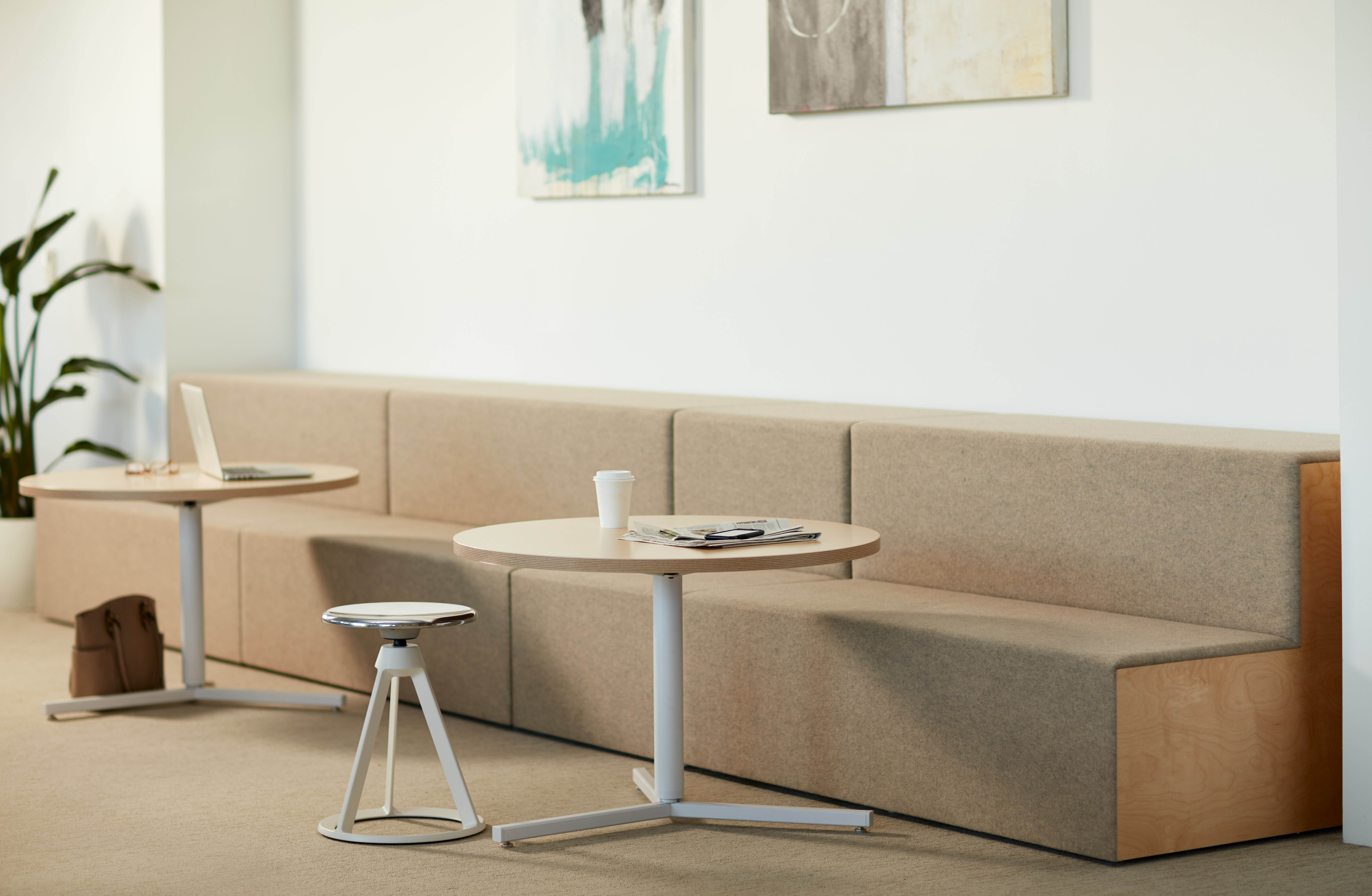 Rockwell unscripted steps piton stool antenna y-base table