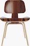 Eames Molded Plywood Dining Chair Wood Base (DCW), Non Upholstered
