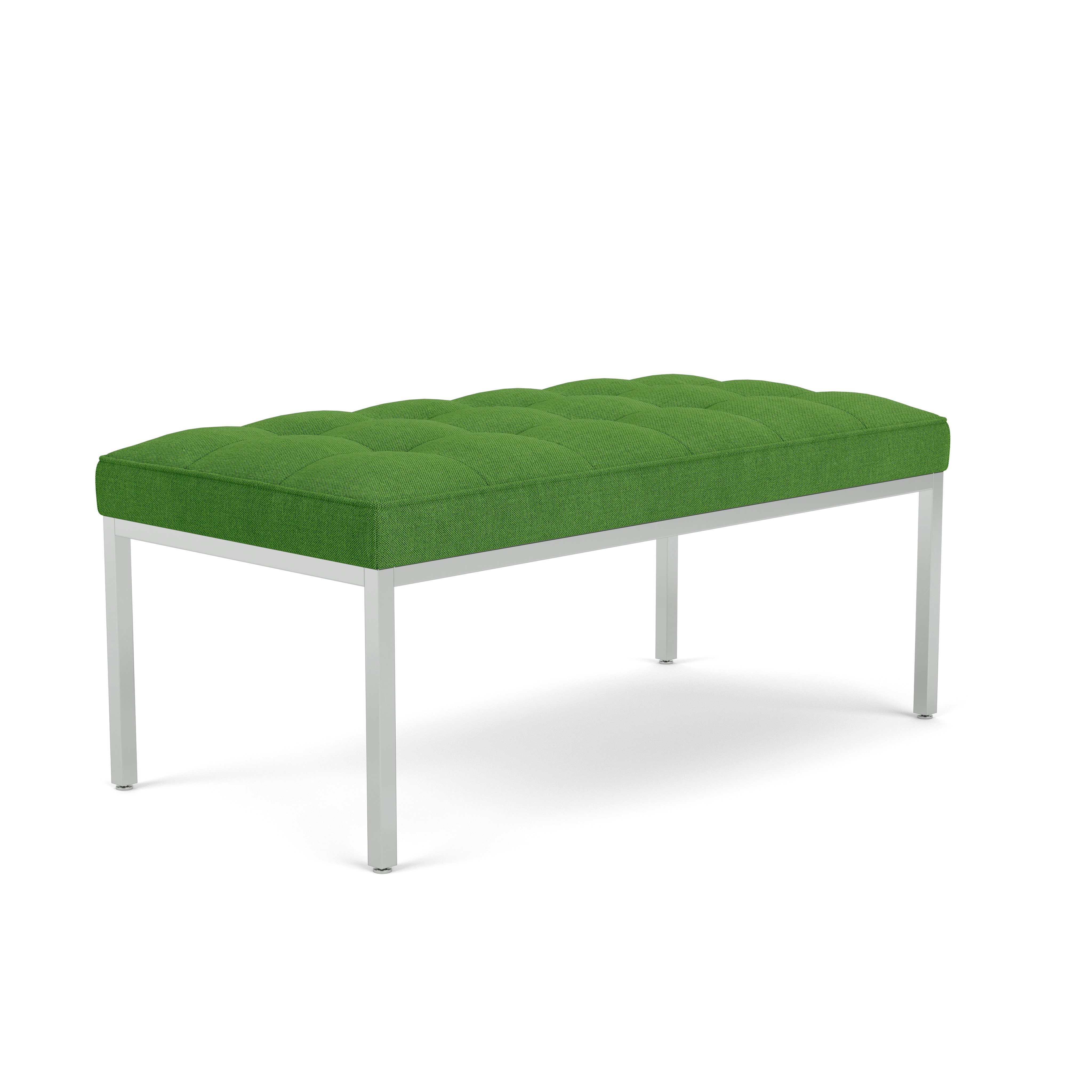 Florence Knoll Relaxed Bench - Small, Rectangular, Crossroad, Leaf