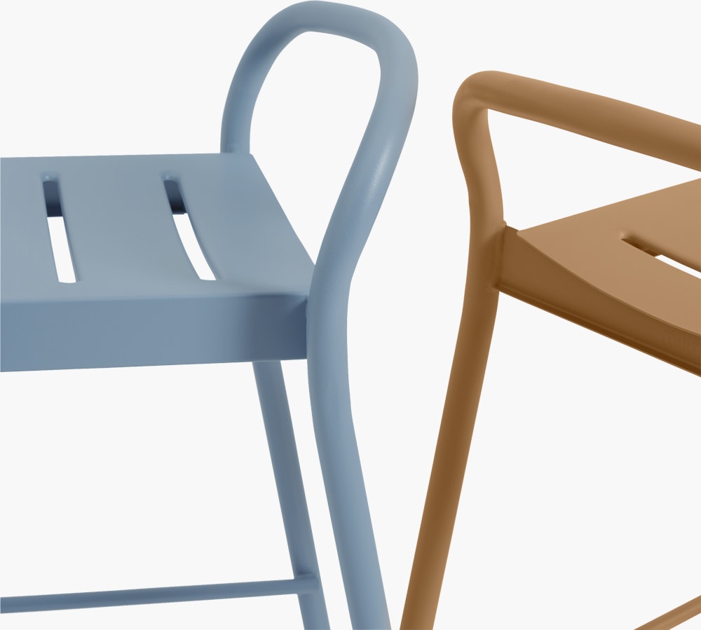 Linear Steel Stool