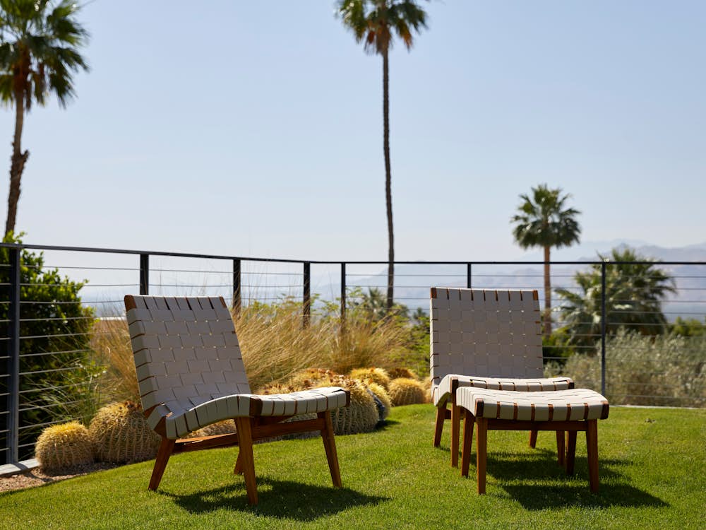 Risom Outdoor Lounge Chair Risom Outdoor Ottoman