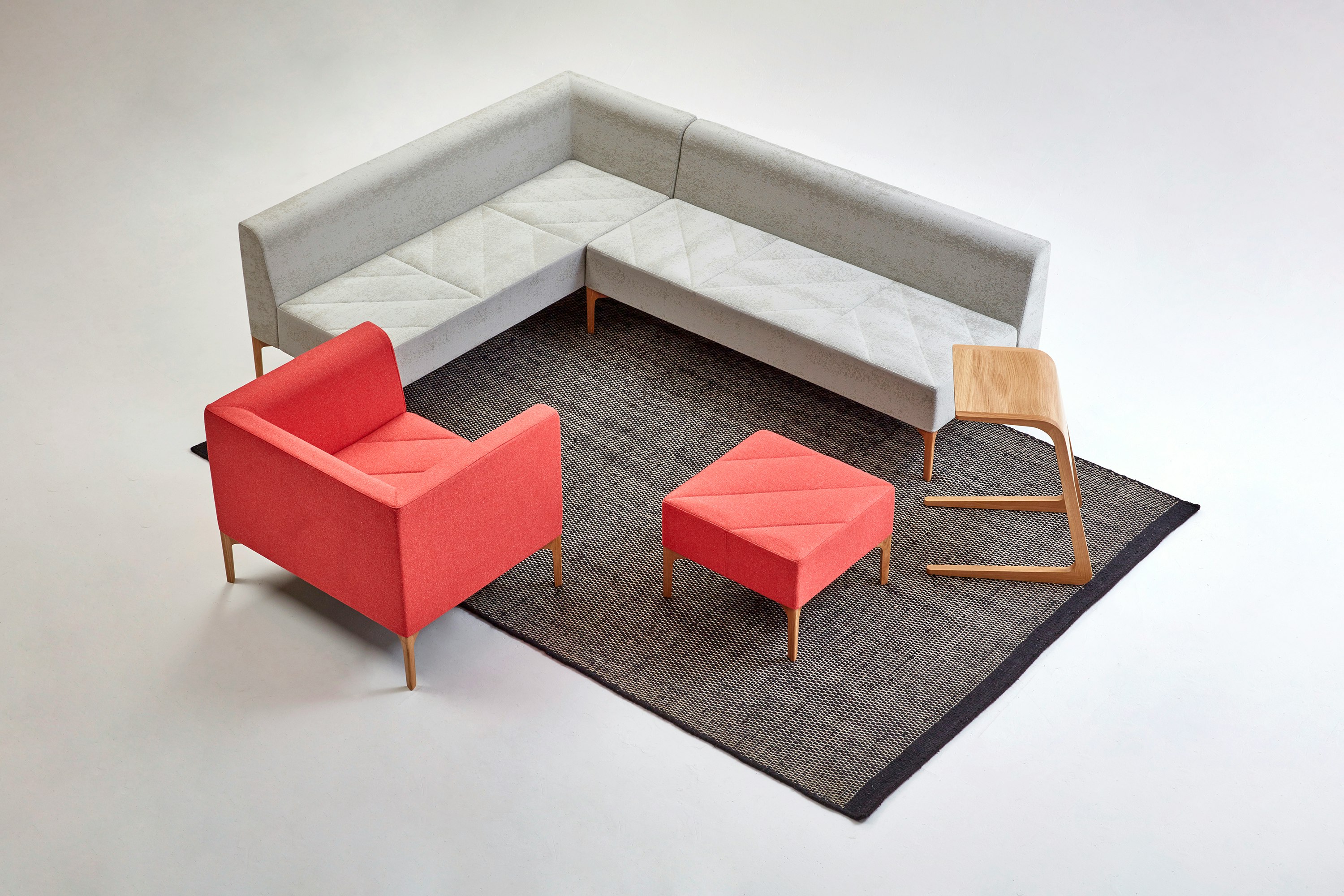 Hatch Lounge Chair with Hatch Modular Seating